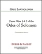 From Odes 1 & 3 of the Odes of Solomon SATB choral sheet music cover